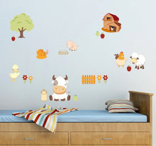 Laden Sie das Bild in den Galerie-Viewer, Wandsticker Wandtattoo Aufkleber Bauernhof