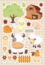 Laden Sie das Bild in den Galerie-Viewer, Wandsticker Wandtattoo Aufkleber Bauernhof
