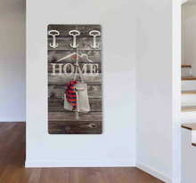 Laden Sie das Bild in den Galerie-Viewer, Wandgarderobe Garderobenpaneel "Home"