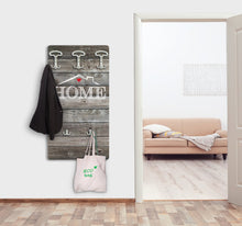 Laden Sie das Bild in den Galerie-Viewer, Wandgarderobe Garderobenpaneel "Home"