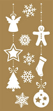 Laden Sie das Bild in den Galerie-Viewer, Wandsticker Wandtattoo Weihnachtsgirlanden