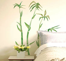 Laden Sie das Bild in den Galerie-Viewer, Wandsticker Wandtattoo Aufkleber Bambus XL