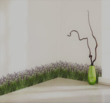 Laden Sie das Bild in den Galerie-Viewer, Wandsticker Wandtattoo Bordüre Lavendel