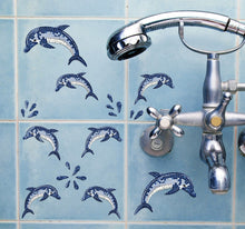 Laden Sie das Bild in den Galerie-Viewer, Aufkleber Sticker Delfine 3D-Optik