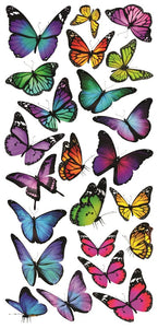 Aufkleber Sticker Schmetterlinge 3D-Optik