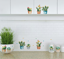 Laden Sie das Bild in den Galerie-Viewer, Aufkleber Sticker Kakteen 3D-Optik