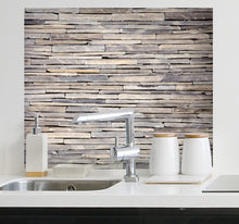 Laden Sie das Bild in den Galerie-Viewer, Klebefolie Spritzschutz Wandschutz Stein-Optik