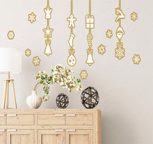 Laden Sie das Bild in den Galerie-Viewer, Wandsticker Wandtattoo Weihnachtsgirlanden
