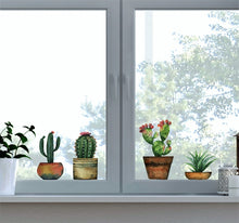 Laden Sie das Bild in den Galerie-Viewer, Fenstersticker Aufkleber Kakteen