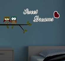 Laden Sie das Bild in den Galerie-Viewer, Wandsticker Leuchtsticker Eulen