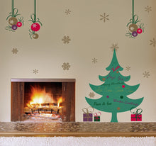 Laden Sie das Bild in den Galerie-Viewer, Wandsticker Wandtattoo Weihnachten Weihnachtsbaum XL