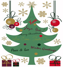 Laden Sie das Bild in den Galerie-Viewer, Wandsticker Wandtattoo Weihnachten Weihnachtsbaum XL
