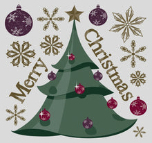 Laden Sie das Bild in den Galerie-Viewer, Fenstersticker Weihnachten Tannenbaum