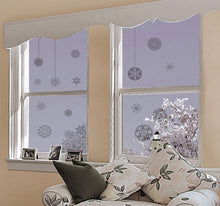 Laden Sie das Bild in den Galerie-Viewer, Fenstersticker Weihnachten Schneekristalle