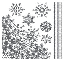 Laden Sie das Bild in den Galerie-Viewer, Fenstersticker Weihnachten Schneekristalle