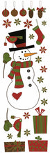 Laden Sie das Bild in den Galerie-Viewer, Fenstersticker Weihnachten Schneemann