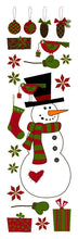 Laden Sie das Bild in den Galerie-Viewer, Wandsticker Wandtattoo Weihnachten Schneemann