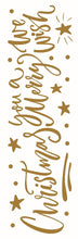 Laden Sie das Bild in den Galerie-Viewer, Fenstersticker Wandsticker Weihnachten Weihnachtsbaum Gold