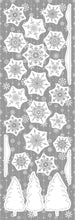 Laden Sie das Bild in den Galerie-Viewer, Fenstersticker Wandsticker Weihnachten Schneeflocken
