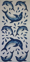 Laden Sie das Bild in den Galerie-Viewer, Aufkleber Sticker Delfine 3D-Optik