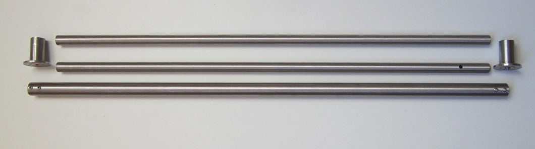 Blumenkastenhalterung verstellbar von 1,00 bis 1,50 m Edelstahl ohne Bohren