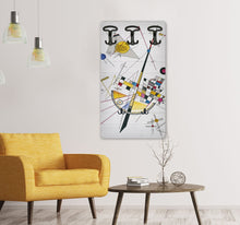 Laden Sie das Bild in den Galerie-Viewer, Wandgarderobe Garderobenpaneel  Kandinsky Style
