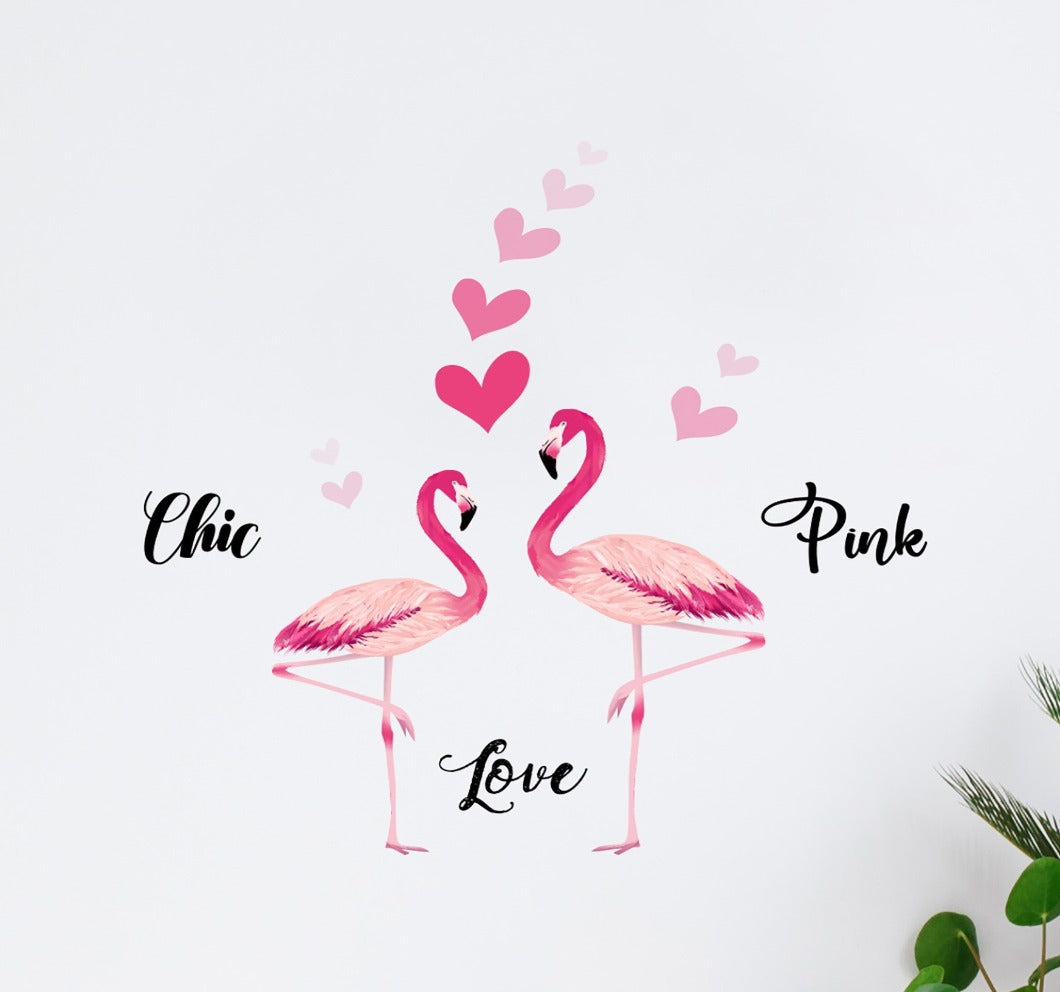 Wandsticker Wandtattoo Aufkleber Flamingos