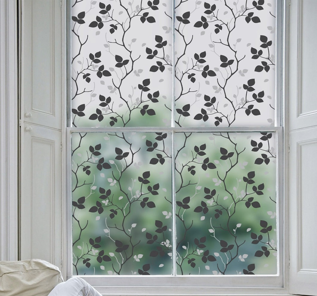 Sichtschutzfolie Fensterfolie Zweigdekor selbstklebend