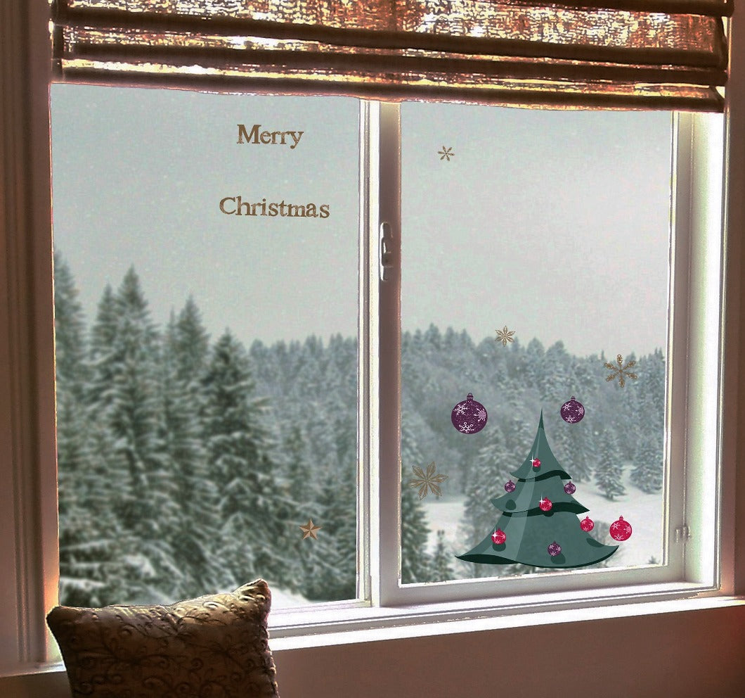 Fenstersticker Weihnachten Tannenbaum