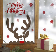 Laden Sie das Bild in den Galerie-Viewer, Fenstersticker Wandsticker Weihnachten Rentier
