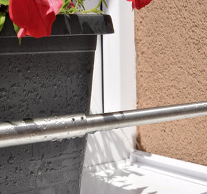 Blumenkastenhalterung verstellbar von 0,60 bis 1,00 m Edelstahl ohne Bohren